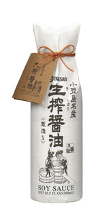 TAKESAN KISHIBORI SOY SAUCE (Original, 12.2 Fl oz.) Pure artisan Japanese soy sauce. All natural barrel aged 1 year unadulterated and without