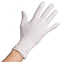 Lakesstory Extra Large Powdered Disposable Latex Gloves for Foodservice Extra Large Size Pack of 100 (White)