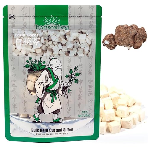 Hapsmiley Bai Fu Ling (Poria Cocos/???) - 100% Natural Dried Traditional Ingredient, 3.5 oz (100g) - Perfect for Culinary Uses and Beverages