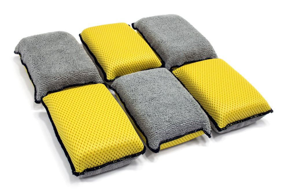 Autofiber Upholstery and Leather Microfiber Scrubbing Sponge (6 Pack)