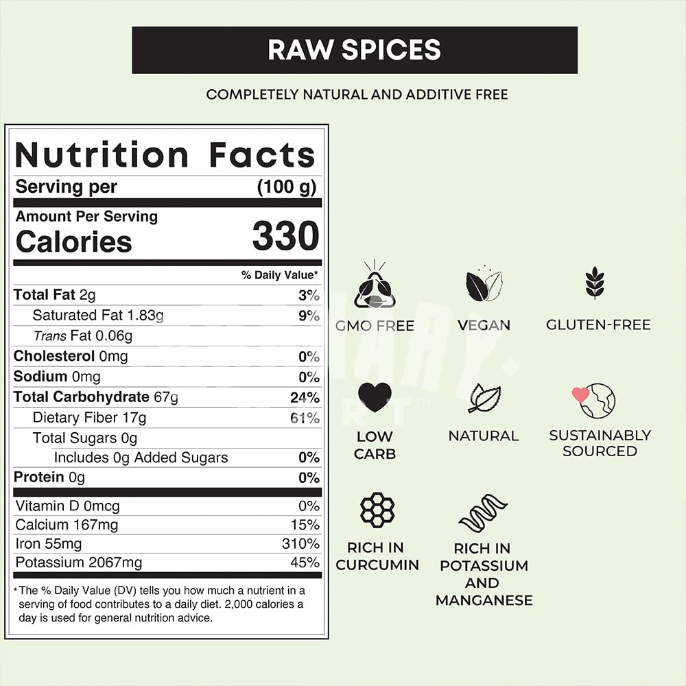 Natural Turmeric Minced by Granary Mart - Convenience of Use - Gourmet Spice - Curcumin Rich Properties - No Additives/Vegan & Gluten-Free