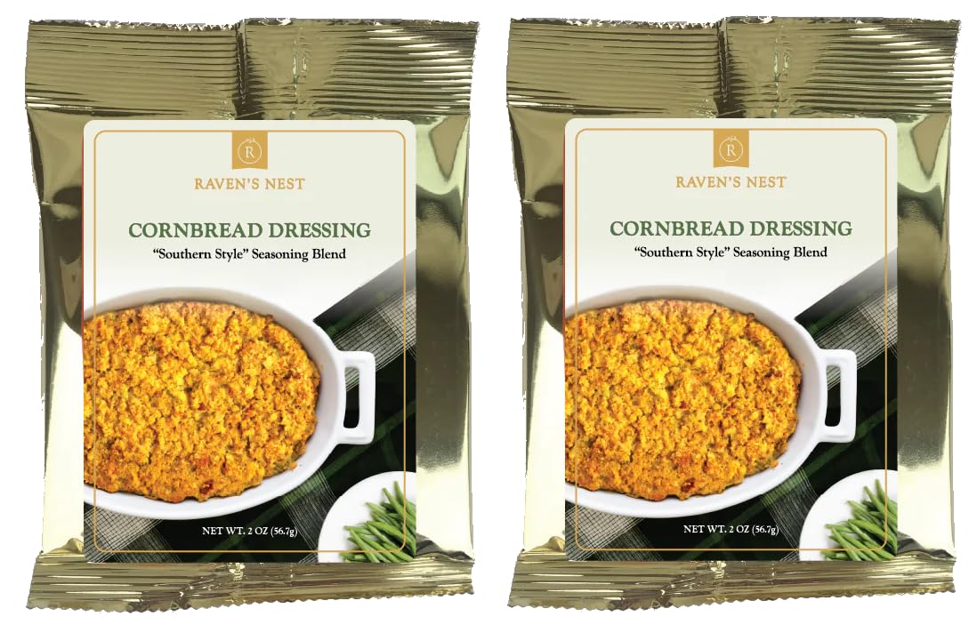 Cornbread Dressing/Stuffing Southern Style Seasoning Blend - Award Winning! (Pack of 2)