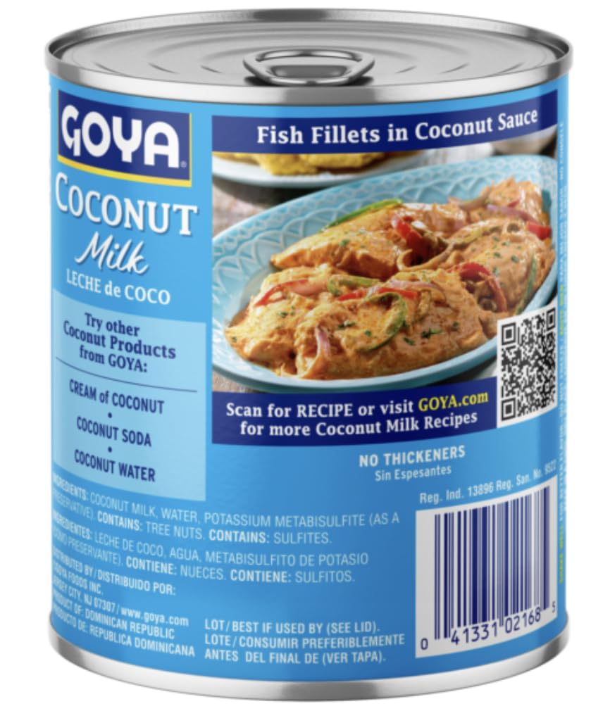 Goya Coconut Milk, 25.5 oz, 2-Pack