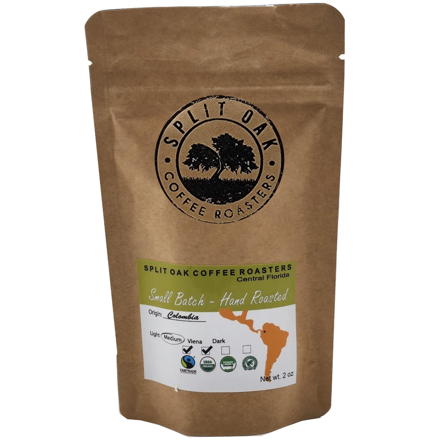 Coffee Samples 5 Pack Gift Set Las Americas. Gourmet Organic Medium Roast whole Bean with Best Beans From Mexico, Guatemala, Peru, Colombia and Brazil