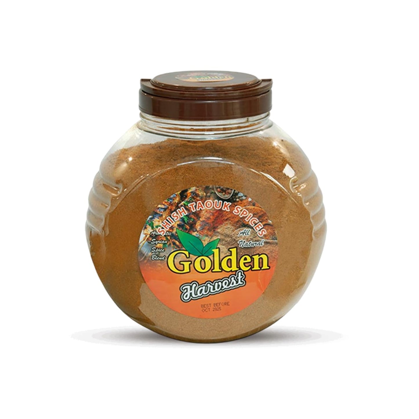 Golden Harvest Shish Taouk Spice - 5 lbs (2.26kg) Bulk Pack - Authentic Middle Eastern Seasoning for Chicken, Kabobs & Roasted Meats - All Natural