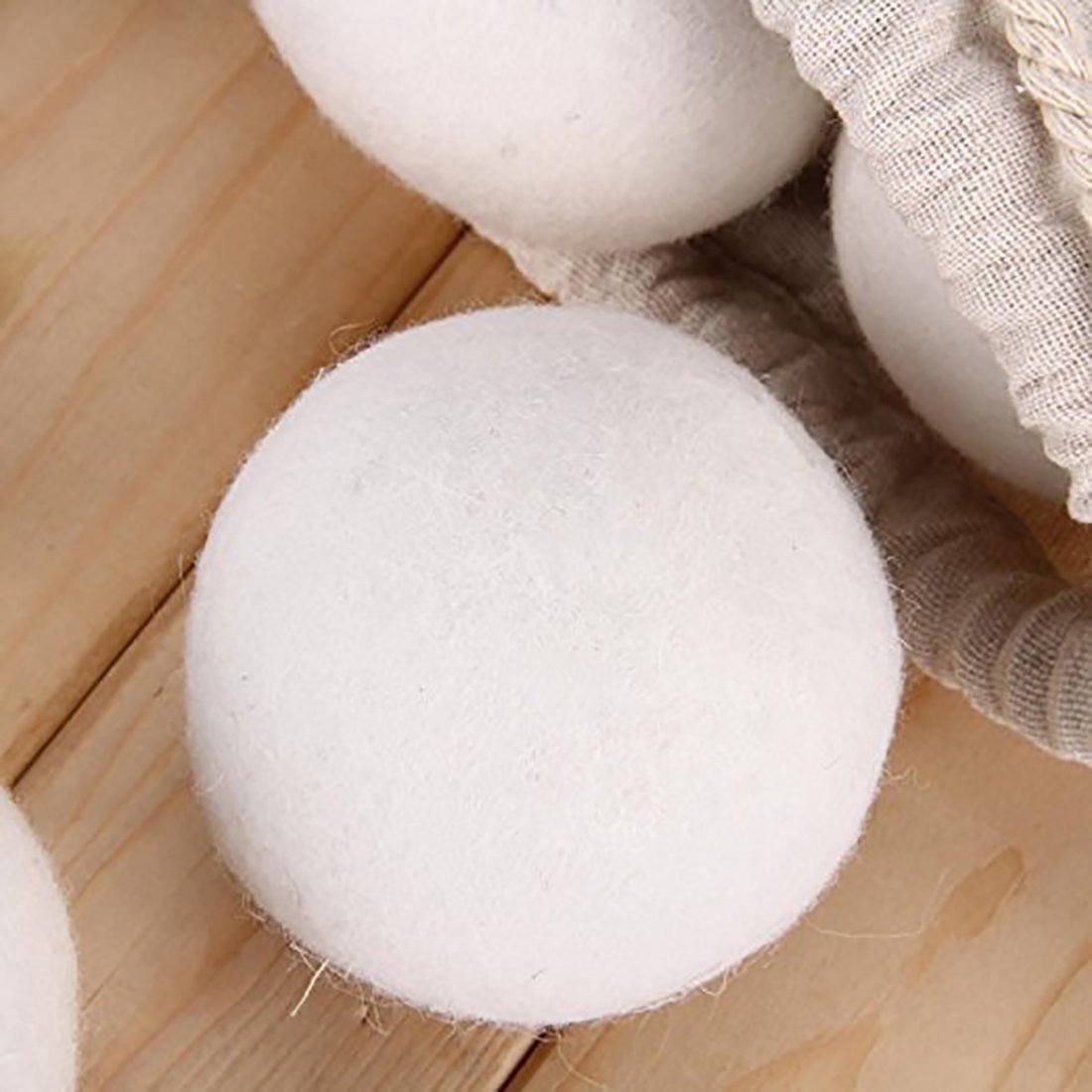 BeFur Reusable Wool Drayer Balls 6 Pack XL Laundry Washing Fabric Softener - 8cm ball