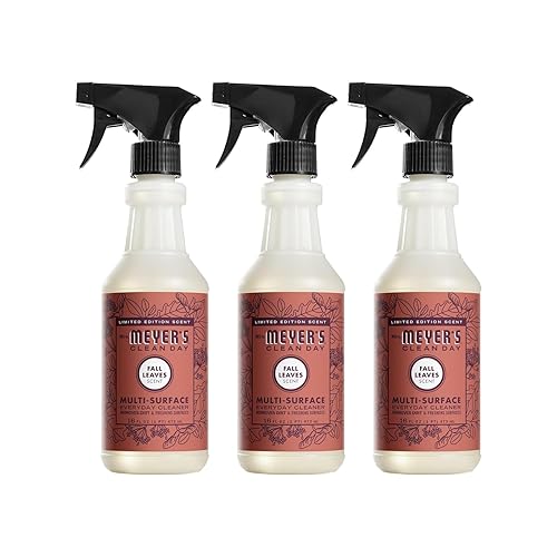 MRS. MEYER'S CLEAN DAY Multi-Surface Everyday Cleaner, Fall Leaves Scent, 16 fl oz. (Pack of 3)
