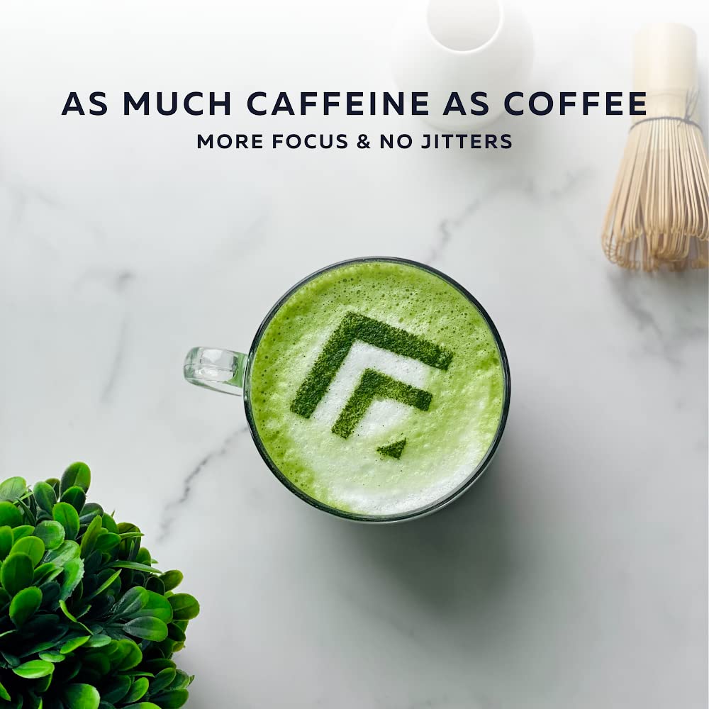 ACTA Matcha Energy Tea 40g, High Caffeine (170mg) Blend for Increased Focus & Clarity, Perfect Coffee Alternative Made with Ceremonial Grade Matcha