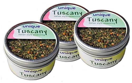 Tuscany Italian Inspired Bread Dipping Seasoning Each 1.5oz Tin Cans 3-Pack - Gourmet Ingredients - Unique Flavors