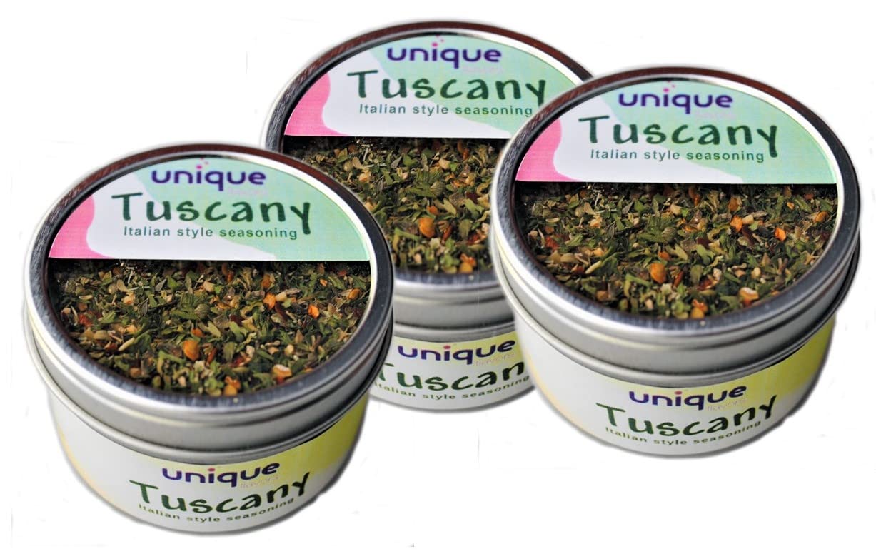 Tuscany Italian Inspired Bread Dipping Seasoning Each 1.5oz Tin Cans 3-Pack - Gourmet Ingredients - Unique Flavors