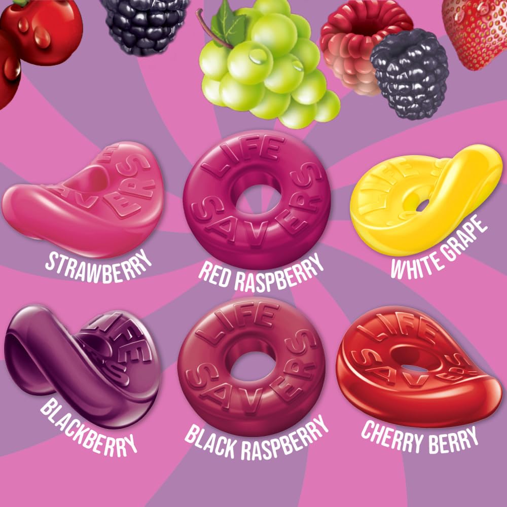LIFE SAVERS Gummy Candy, Wild Berries, 7 oz Bag