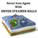 Incrediball - Dryer Steamer Balls Releases Steam to Create A Smooth Look to Any Laundry and Soften Clothes Set of Two