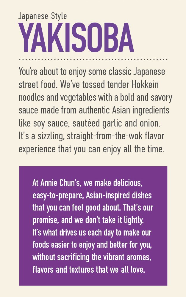 Annie Chun's Yakisoba Noodle Bowl, Non-GMO, 7.9-oz