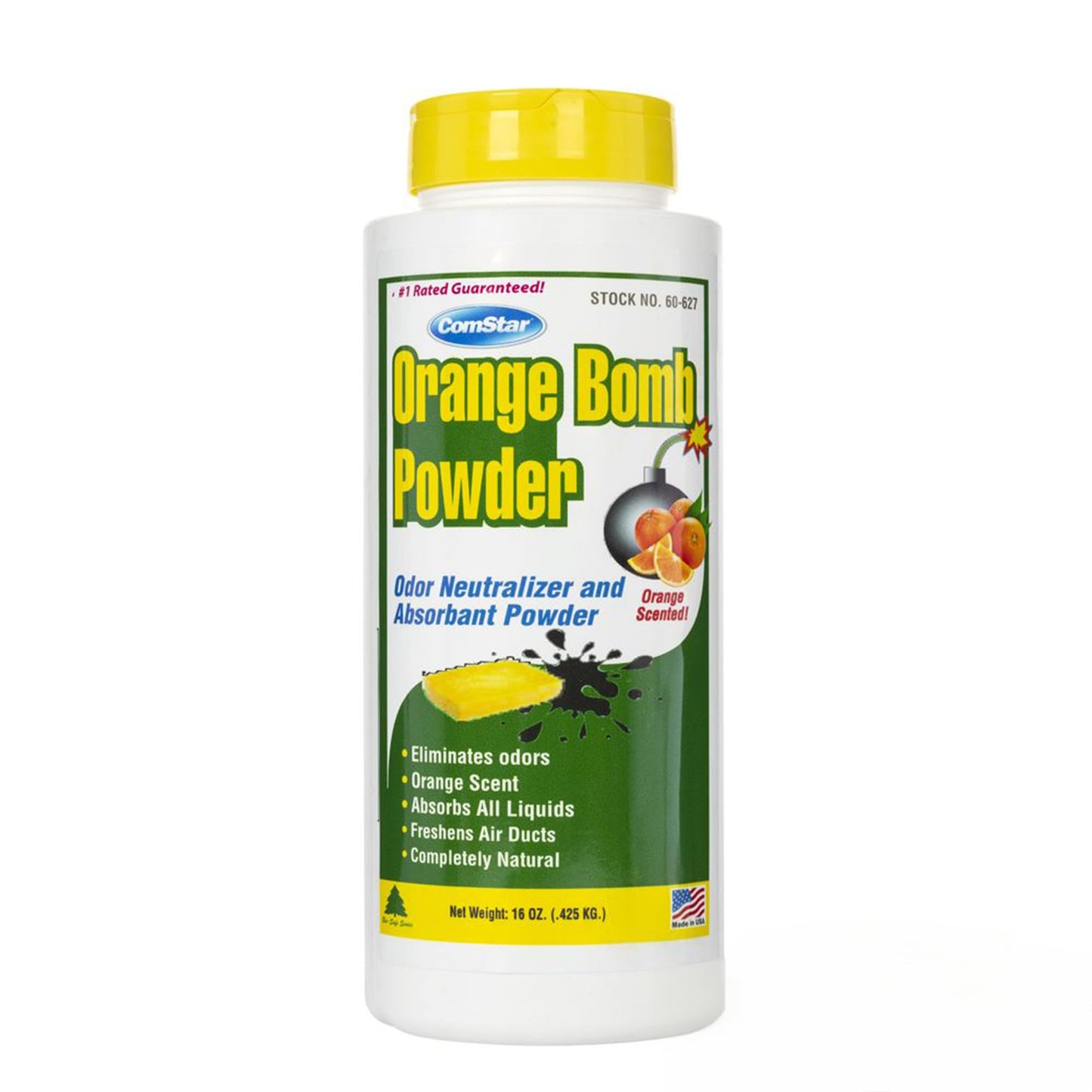 ComStar Orange Bomb Powder,16 Ounces, Absorbent Odor Neutralizer, Fast-Acting, Long-Lasting Freshness, Eliminates Unwanted Odors from HVACR Systems