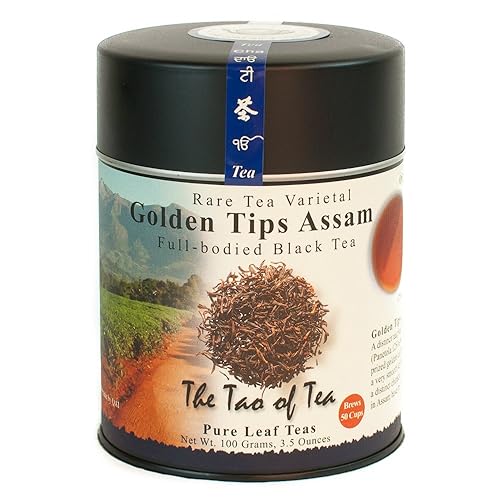 The Tao of Tea, Golden Tips Assam Black Tea, Loose Leaf, 3.5 Ounce Tin