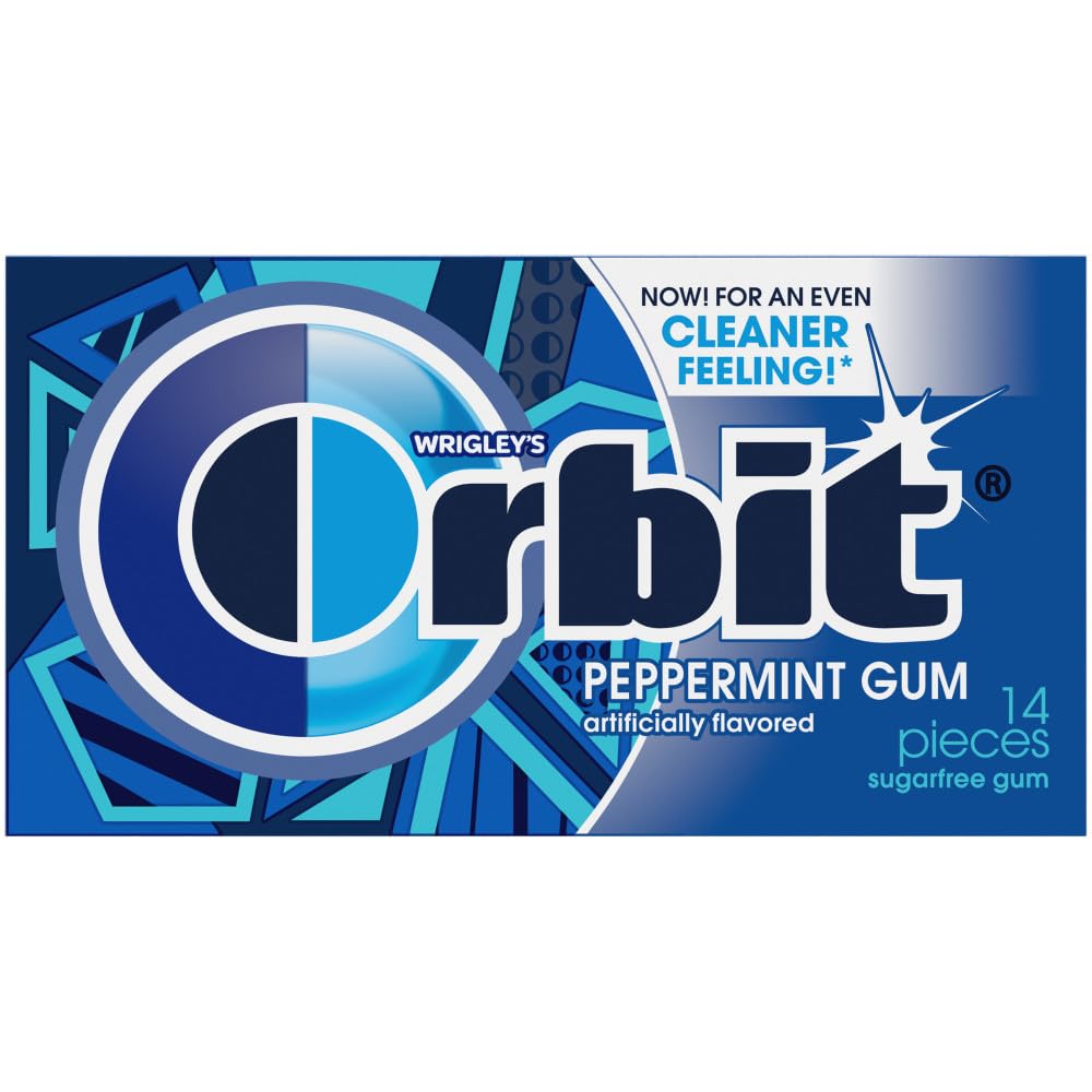 Orbit, Gum Peppermint Sugar Free Chewing Gum, Pack, 14 Count