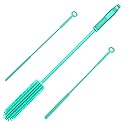 Silicone Water Bottle Brush and Straw Cleaner Set,Long Bottle Brush,Straw Cleaning Brush Silicone,Long Handle Scrub Cleaning Brush for Narrow Neck