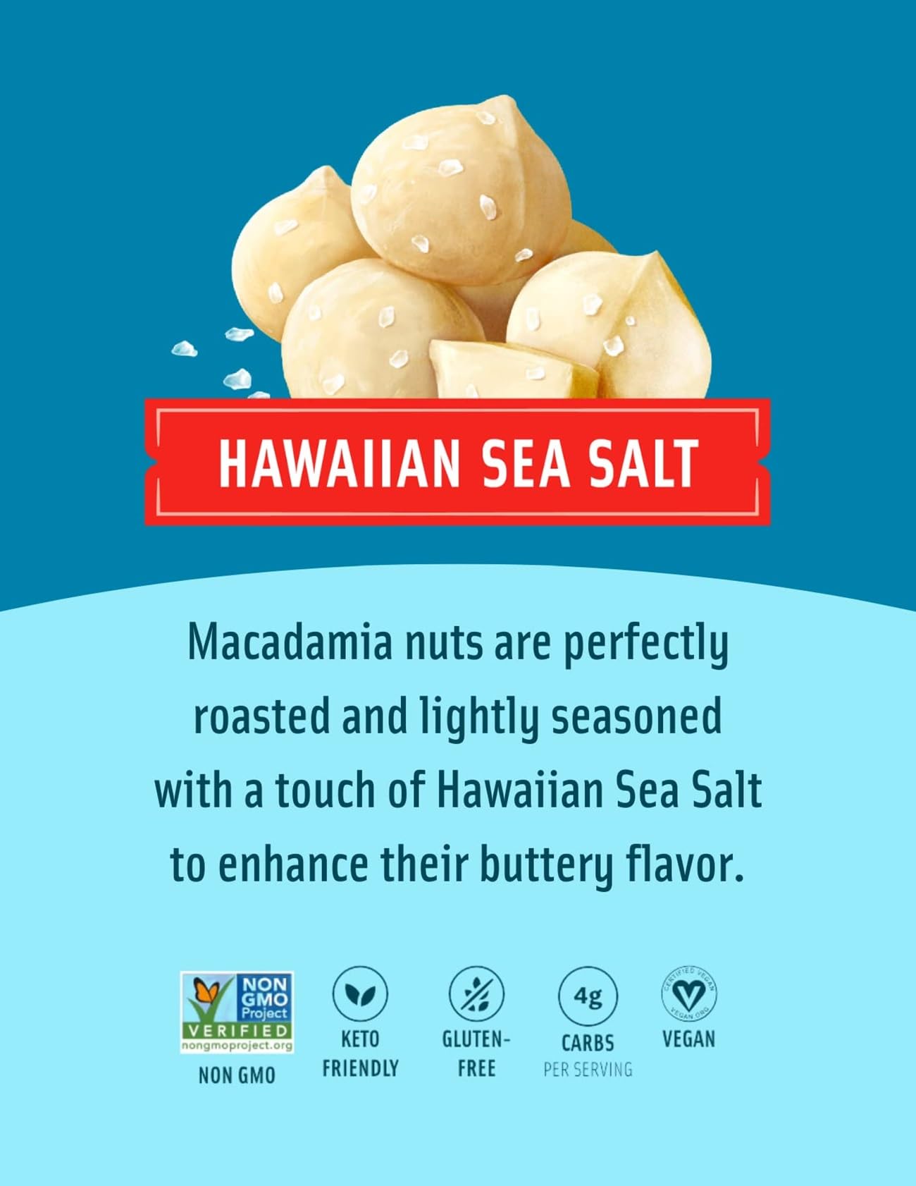 Mauna Loa Classic Variety Pack, 3 Pack of 4 oz Cups with Lid - Sea Salt, Honey Roasted & Garlic Onion Flavors, Gluten Free Hawaiian Snack