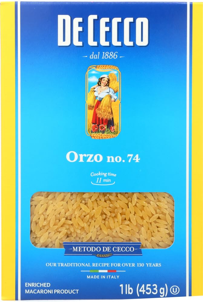 DeCecco Pasta, Riso, 16-Ounce Boxes (Pack of 20)