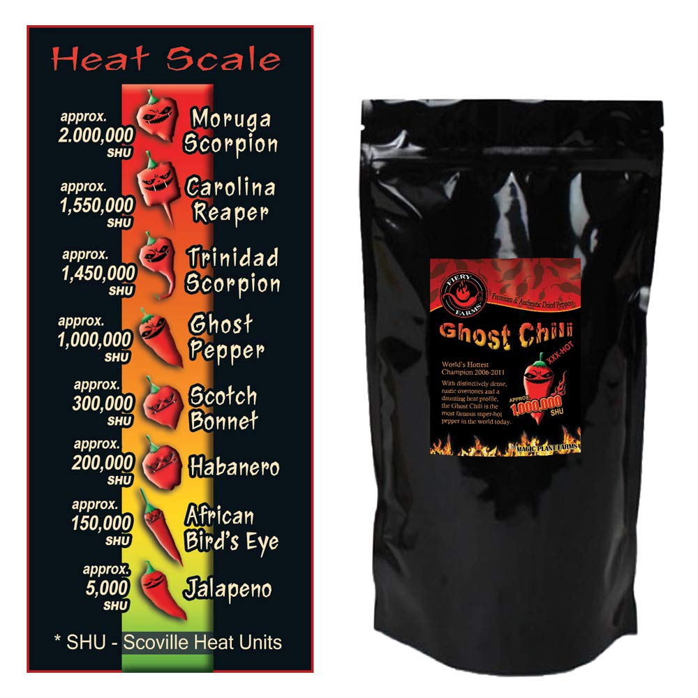 Bhut Jolokia Whole Pods | Ghost Pepper Whole Pods (1lb)