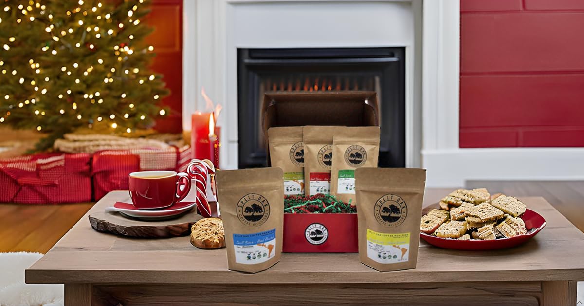 Coffee Samples 5 Pack Gift Set Las Americas. Gourmet Organic Medium Roast whole Bean with Best Beans From Mexico, Guatemala, Peru, Colombia and Brazil