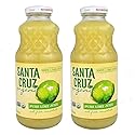 Santa Cruz - Organic Pure Lime Juice - 16 fl oz - 2 Pack - Plus GTF Sticker.