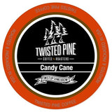Twisted Pine Coffee Candy Cane, Flavored Coffee, Single-Serve Cups for Keurig K-Cup Brewers, 24 Count
