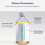 Clean People Cleaner Concentrate - All-Purpose Cleaner for Multi-Purpose Cleaning, Bathrooms, Floors, Concentrated, Recyclable Packaging (Lemon