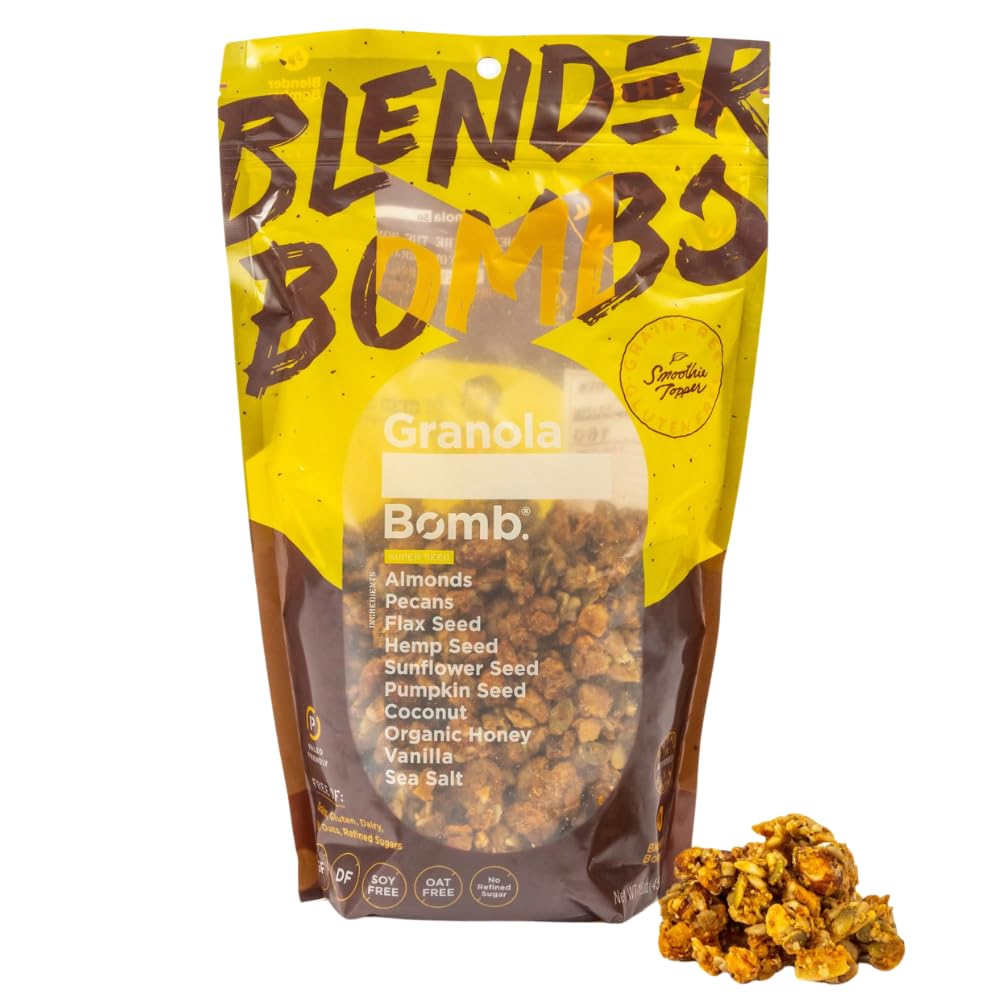 The Bomb Co. Granola, So Bomb SuperSeeds Granola With Almonds, Flax Seed, Hemp Seed, Pumpkin Seed, Coconut, Honey, Vanilla, Sea Salt, Gluten Free