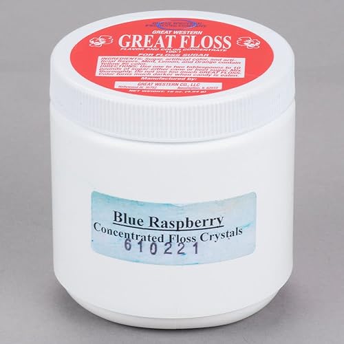 Great Western Great Floss 1 lb. Blue Raspberry Cotton Candy Concentrate Sugar