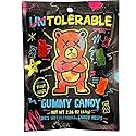 UNTOLERABLE Gummy Bears 12 Flavor Candy Made with Fruit Juice Sweet Fruit Snacks Fun Party Snacks for Kids and Adults,2.3 Oz Bags (Pack of 6)