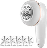 Sweater Fabric Shaver, ailyfu Rechargeable Electric Lint Remover with 6-Leaf Blades and Replaceable Stainless Steel Blade for Clothes, Sweater, Couch