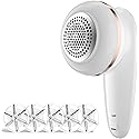 Sweater Fabric Shaver, ailyfu Rechargeable Electric Lint Remover with 6-Leaf Blades and Replaceable Stainless Steel Blade for Clothes, Sweater, Couch