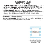 Maple Sugar, 1.5 Pound Resealable Bag, All-Natural, Perfect for Cooking, Baking & Blending
