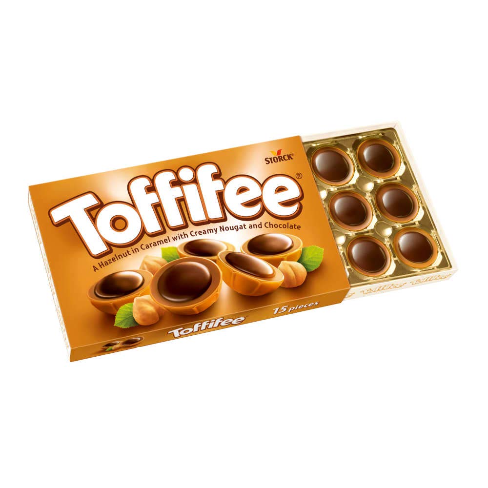Toffifee Whole Hazelnut in Nougat Cream Filled Caramell ( 125 G / 15 Pcs )