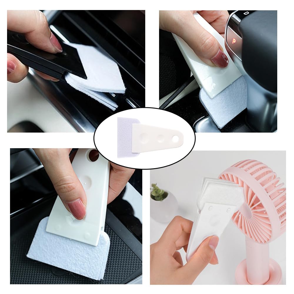 NentMent 6 Pack Pedestal Fan Grille Cleaning Brush Table Fan Dust Brush Air Soffit Vents Duster Car Air Vent Duster for Tabletop Air Circulator Fan