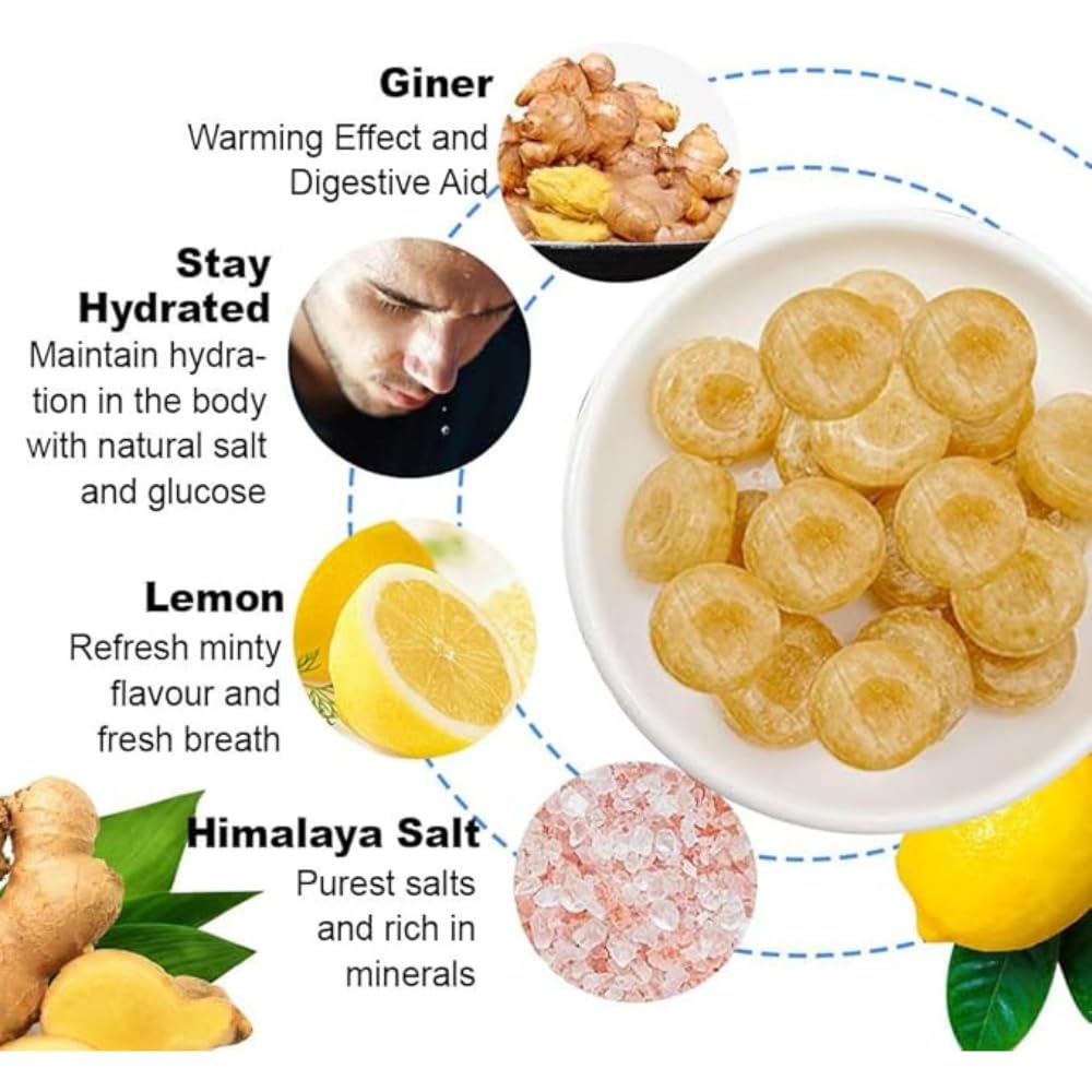 Big Foot Himalaya Salt Candy (Pack of 12) (Ginger Lemon)