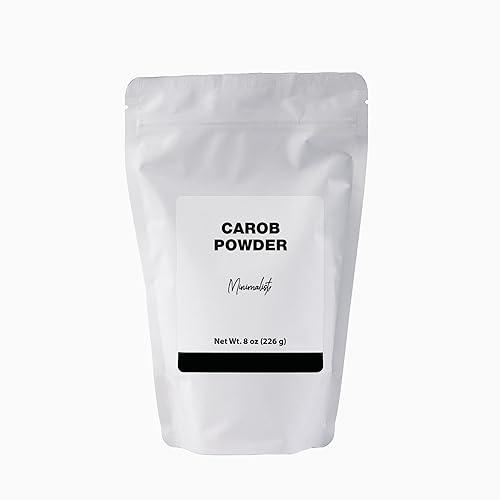 Minimalist Carob Powder, Ideal for Baking and Smoothies, Packaged for Convenience in a Resealable Bag (8 Ounce)