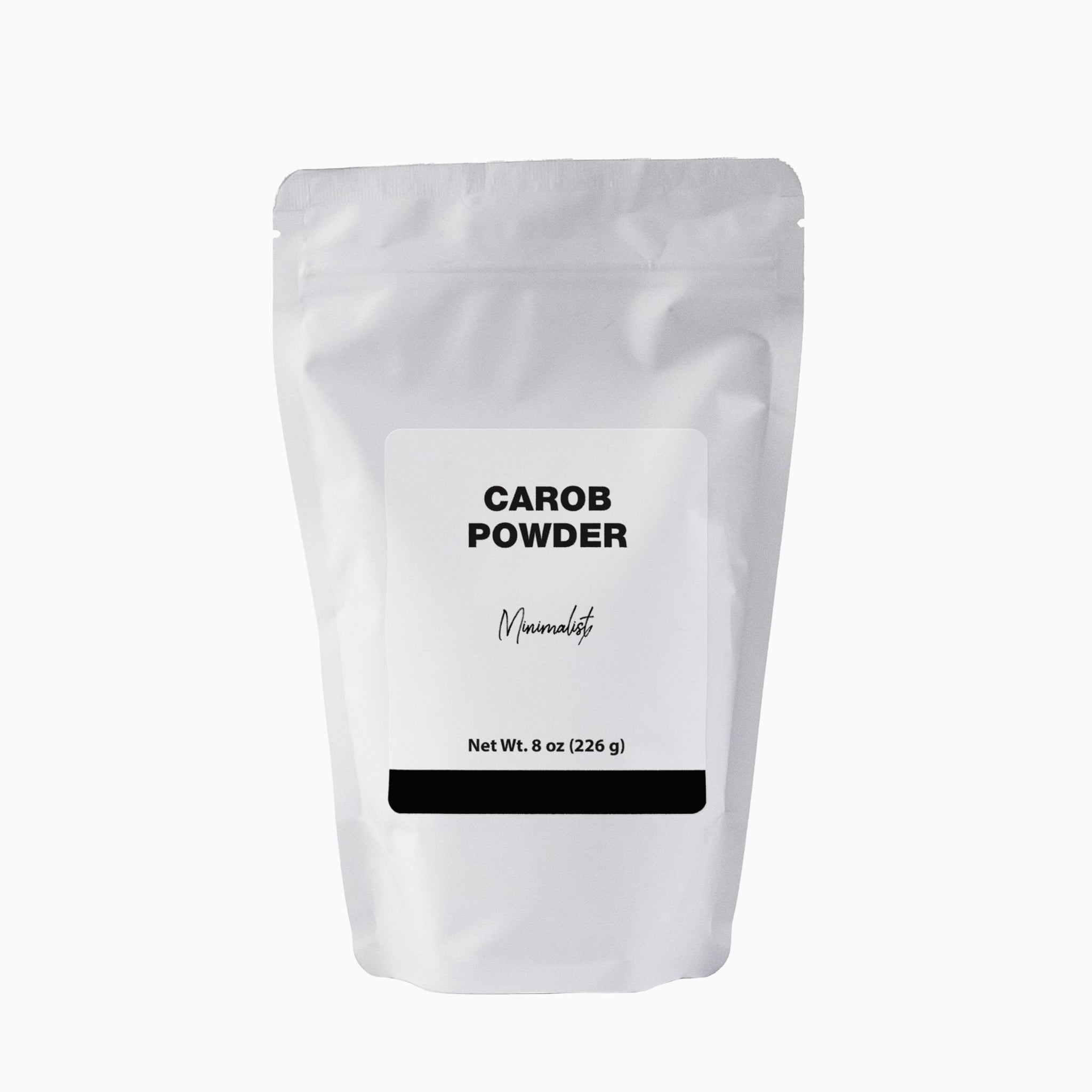 Minimalist Carob Powder, Ideal for Baking and Smoothies, Packaged for Convenience in a Resealable Bag (8 Ounce)