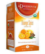 Davidson's Organics, Orange Spice, 25-count Tea Bags, Pack of 6