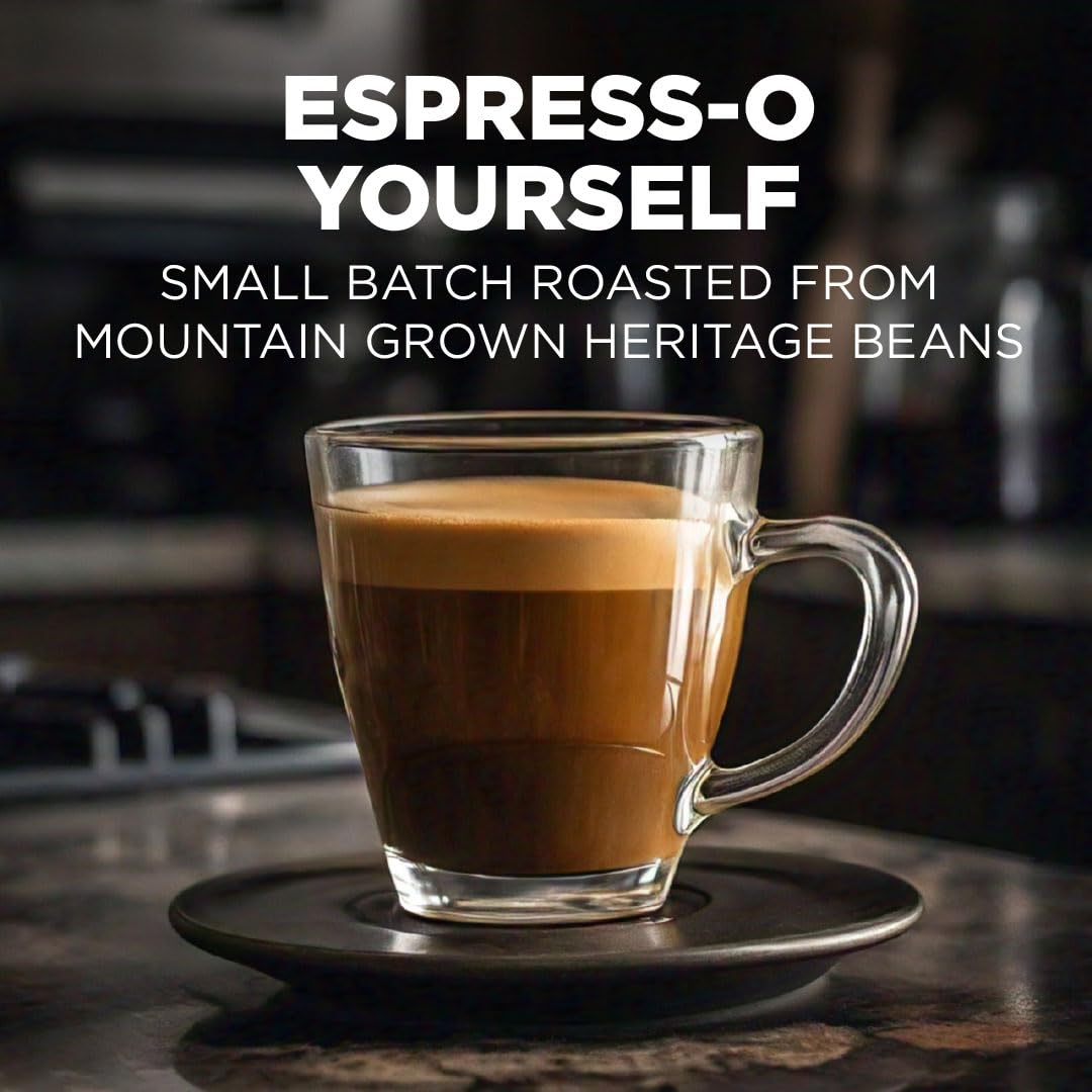 Maud's Espresso Coffee Pods, 100 ct, Dark Roast Coffee in Single Serve Pods - 100% Arabica Coffee, Compatible with Keurig K Cups Maker