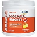 Gonzo Natural Magic Odor Air Magnet - Eliminates Odors from Closets, RV's, Rental Properties, Cars, Pet Areas, Bathrooms, Trash Areas Caused by Smoke