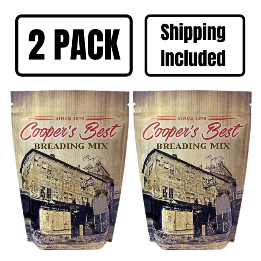 Cooper's Best Breading Mix | All Purpose Breading for Meat, Seafood, or Vegetables | 2.5 lb Bag | 2 Pack | CB1015
