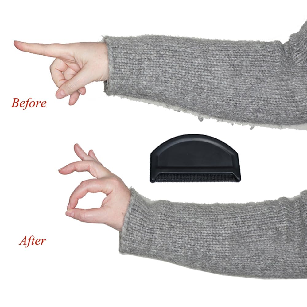 2 pcs, Sweater Comb, Cashmere Comb, Wool Comb, De-Pilling Knitwear Comb, Lint Removers Cleaning Tools for Clothing Care Black
