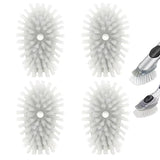 Brush Refills for OXO Dish Brush - 4 Pack Dish Brush Cleaning Soap Dispensing Head Replacement for Scrubber(Grey)