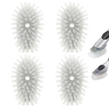 Brush Refills for OXO Dish Brush - 4 Pack Dish Brush Cleaning Soap Dispensing Head Replacement for Scrubber(Grey)