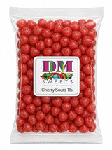 Cherry Sours Candy - 1 lb Bulk Bag of Fresh Gourmet Tart Chewy Sweet and Sour Red Treats