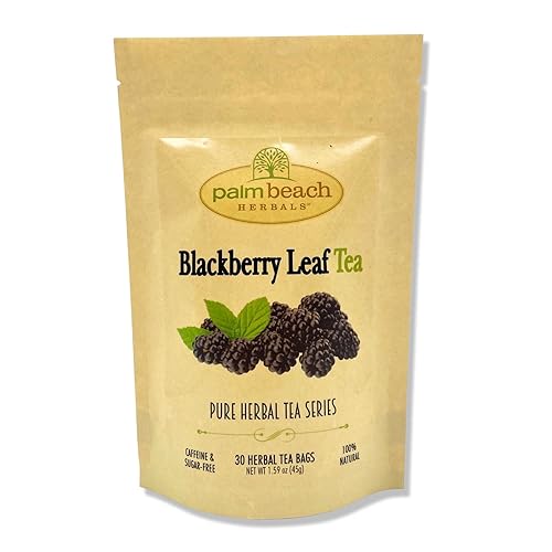 Palm Beach Medicinal Herbs - BlackBerry Leaf Tea - Pure Herbal Tea Series, 30ct