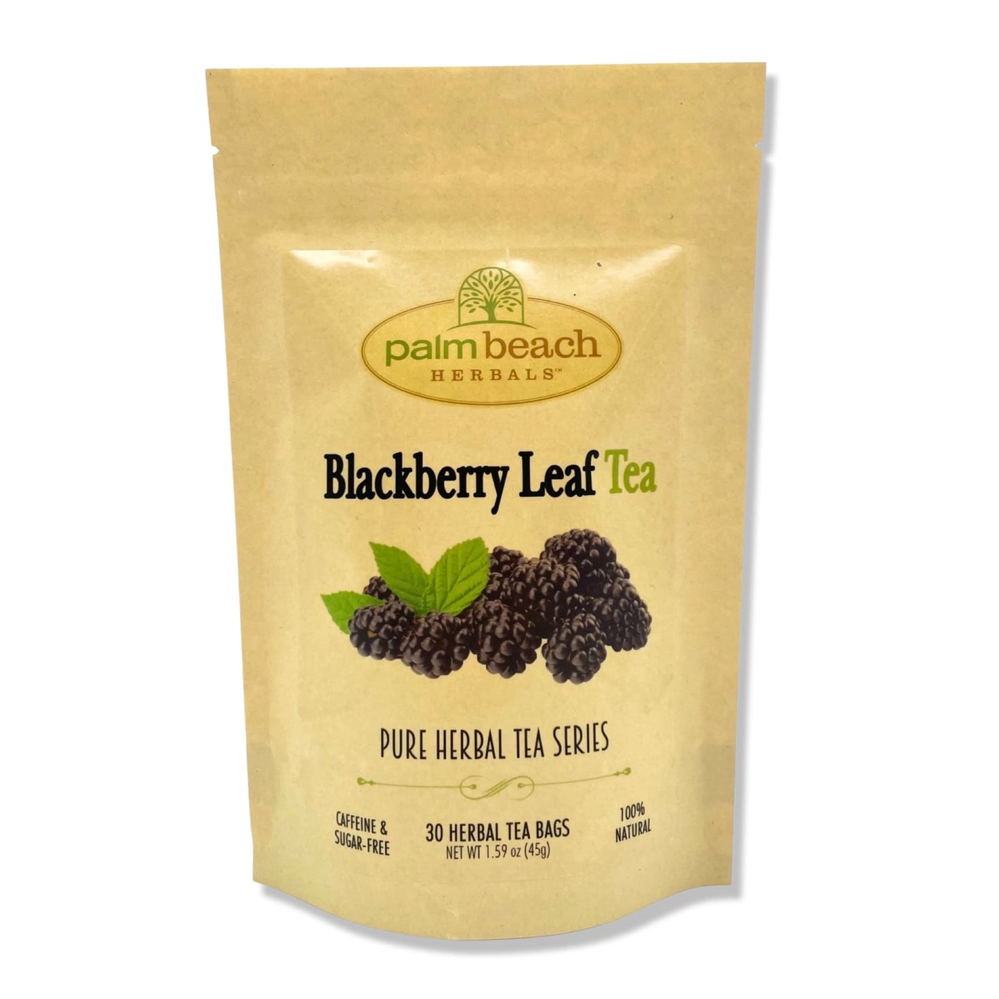 Palm Beach Medicinal Herbs - BlackBerry Leaf Tea - Pure Herbal Tea Series, 30ct