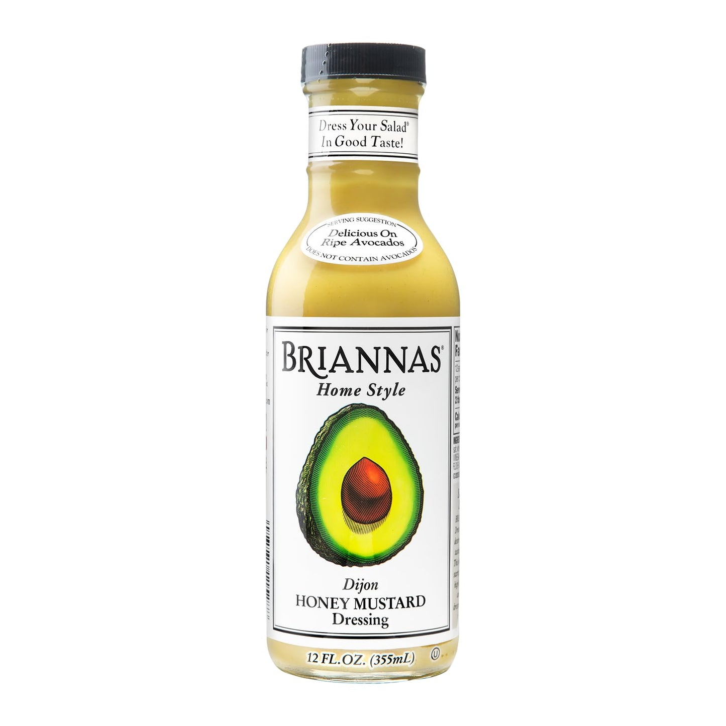 BRIANNAS - Home Style Dijon Honey Mustard Dressing - Fine Salad Dressing made with Premium Ingredients - Gluten Free & Kosher Dressing - 12 oz. Bottle